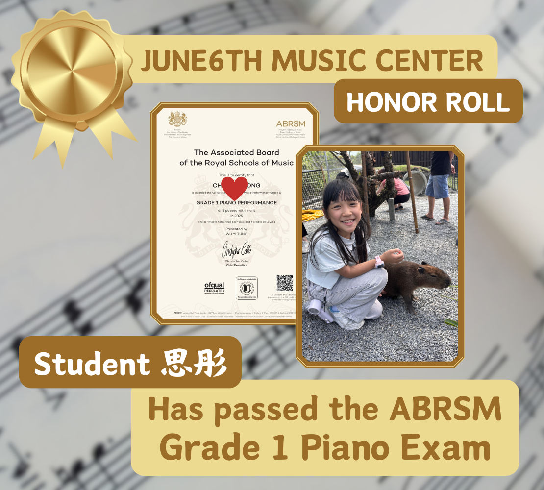 Piano Honor Roll